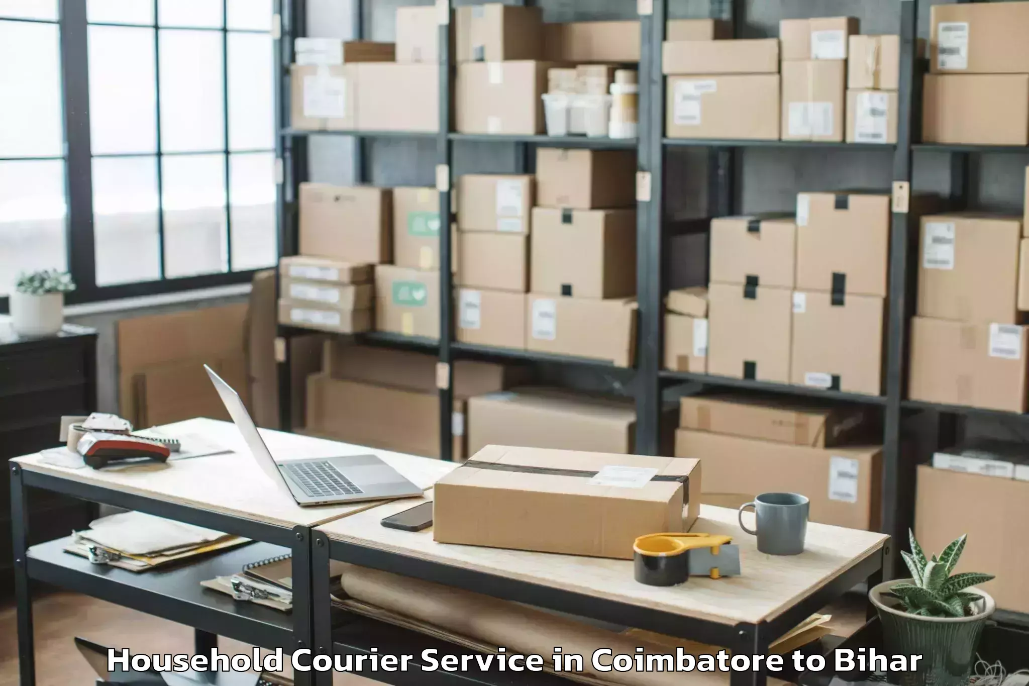 Top Coimbatore to Saraiya Household Courier Available